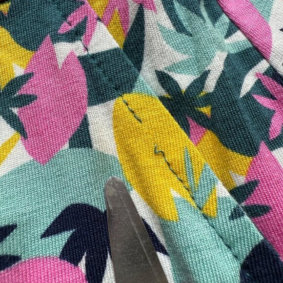 Boden 12R Womens Multicolored Abstract Palm Print Layla Jersey Knee Length Dress - Picture 9 of 16